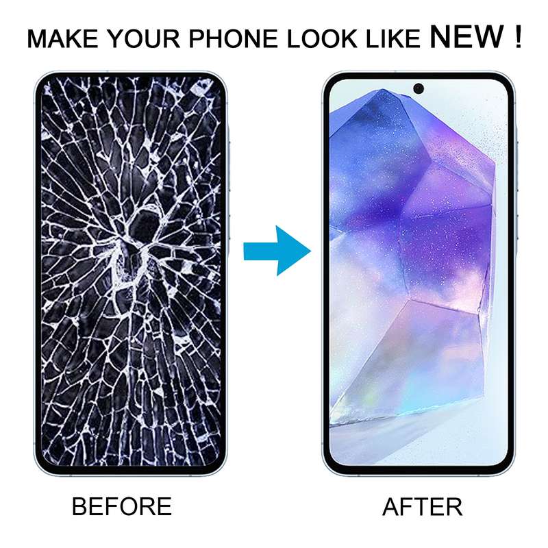 For Samsung Galaxy A55 SM-A556B TFT LCD Screen Digitizer Full Assembly with Frame, Not Supporting Fi