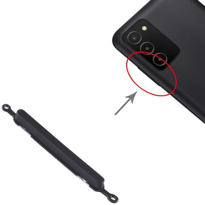 For Samsung Galaxy A03s SM-A037 10pcs Volume Control Button(Black)