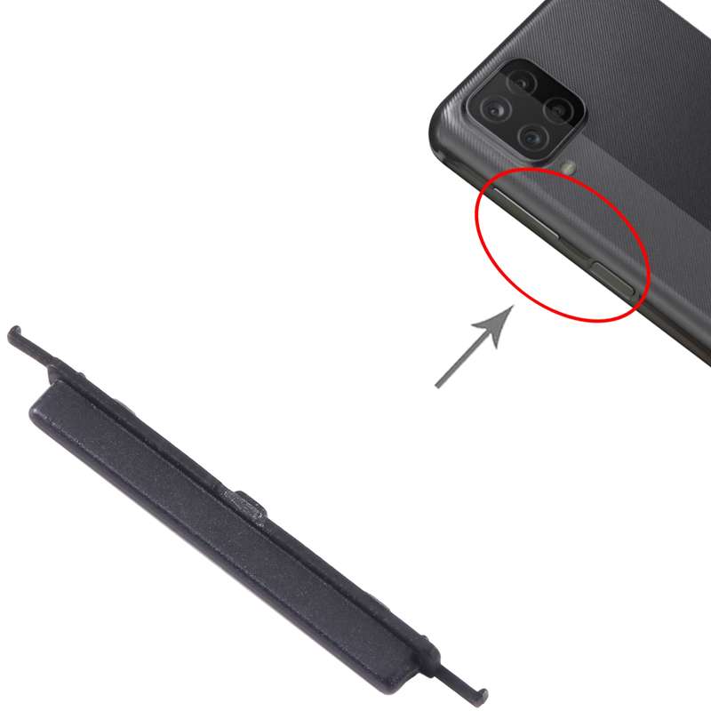 For Samsung Galaxy A12 Nacho SM-A127 10pcs Volume Control Button(Black)