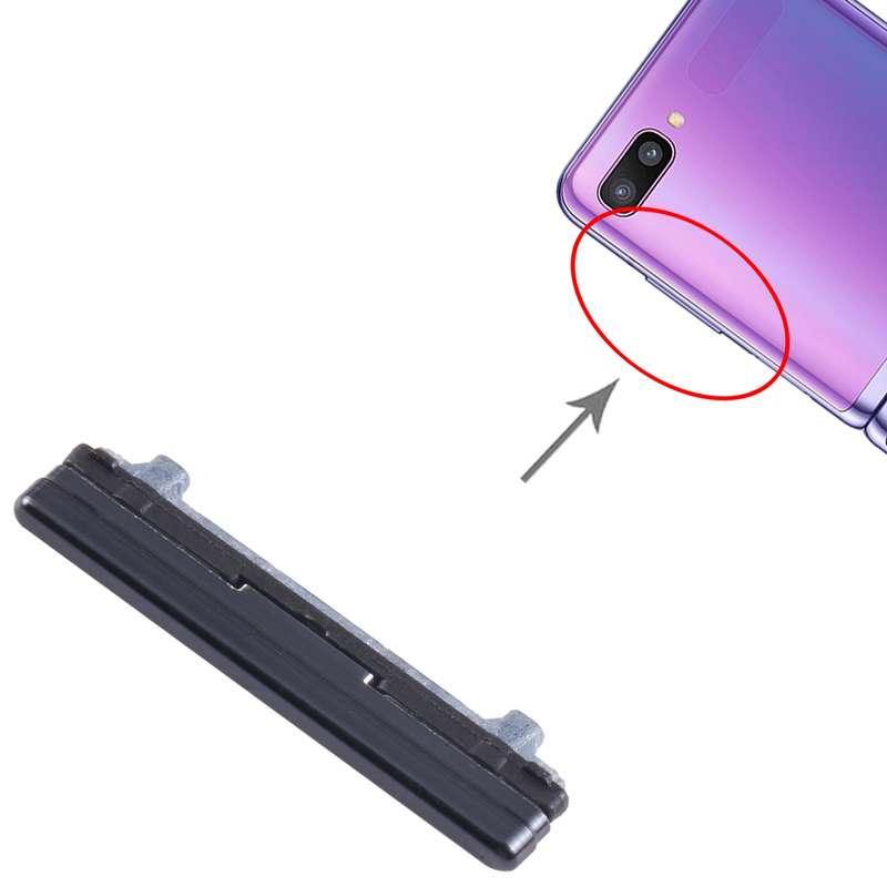For Samsung Galaxy Z Flip 5G SM-F707 10pcs Volume Control Button(Black)