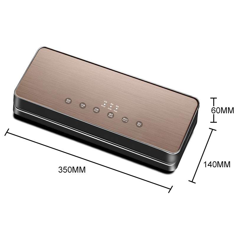 Automatic Vacuum Sealer Household Food Preservation Packaging Machine, Plug Specification:EU Plug(Bl