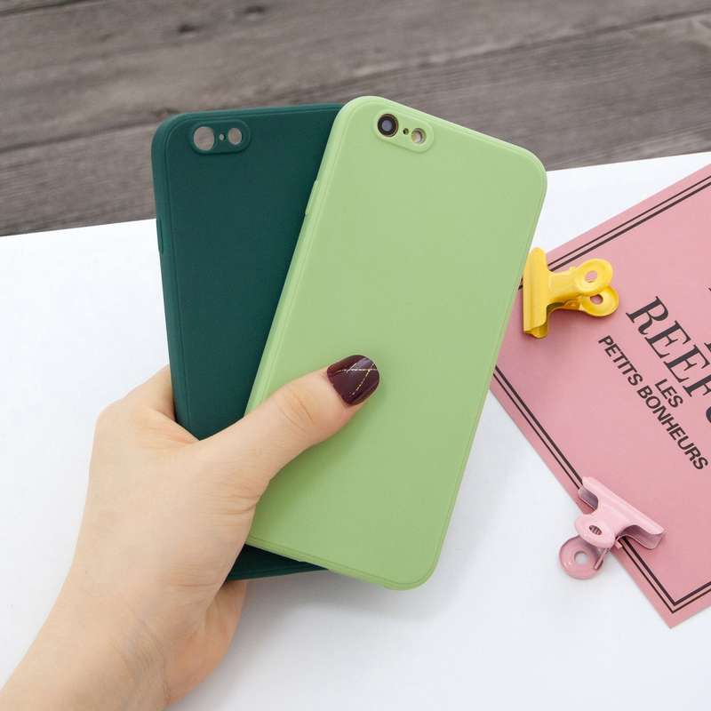 For iPhone 7 & 8 Magic Cube Frosted Silicone Shockproof Full Coverage Protective Case(Deep Green)