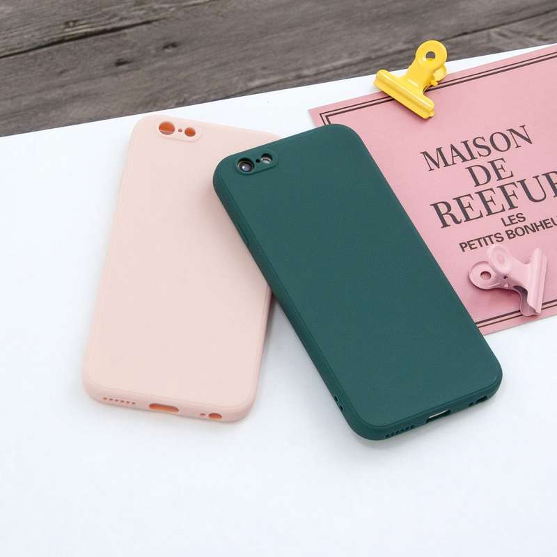 For iPhone 7 & 8 Magic Cube Frosted Silicone Shockproof Full Coverage Protective Case(Deep Green)