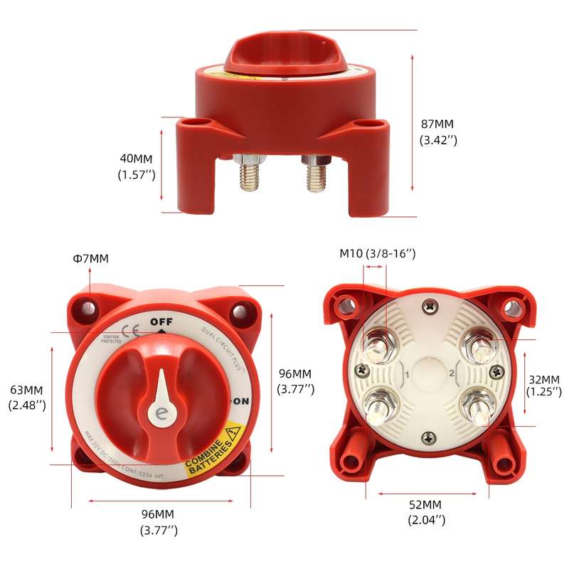 CP-0084-02 5511E Car / Yacht High Current Knob Switch