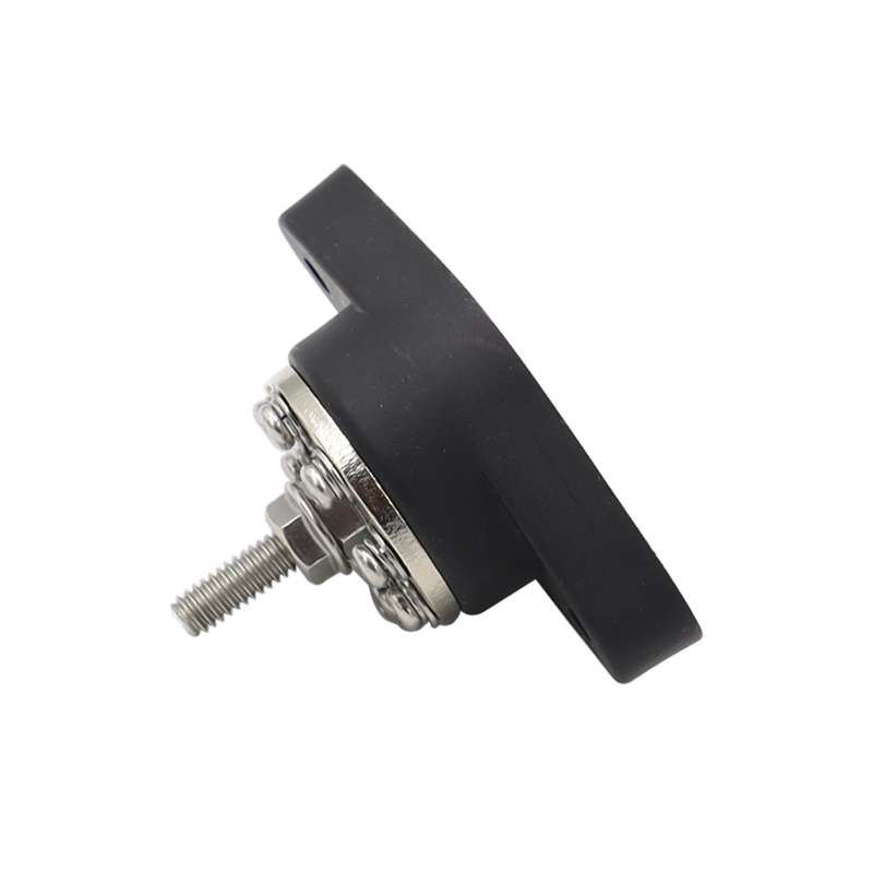 5/16 inch M8 RV Yacht 8-way Terminal Stud with 2pcs M5x20 Screws(Black)