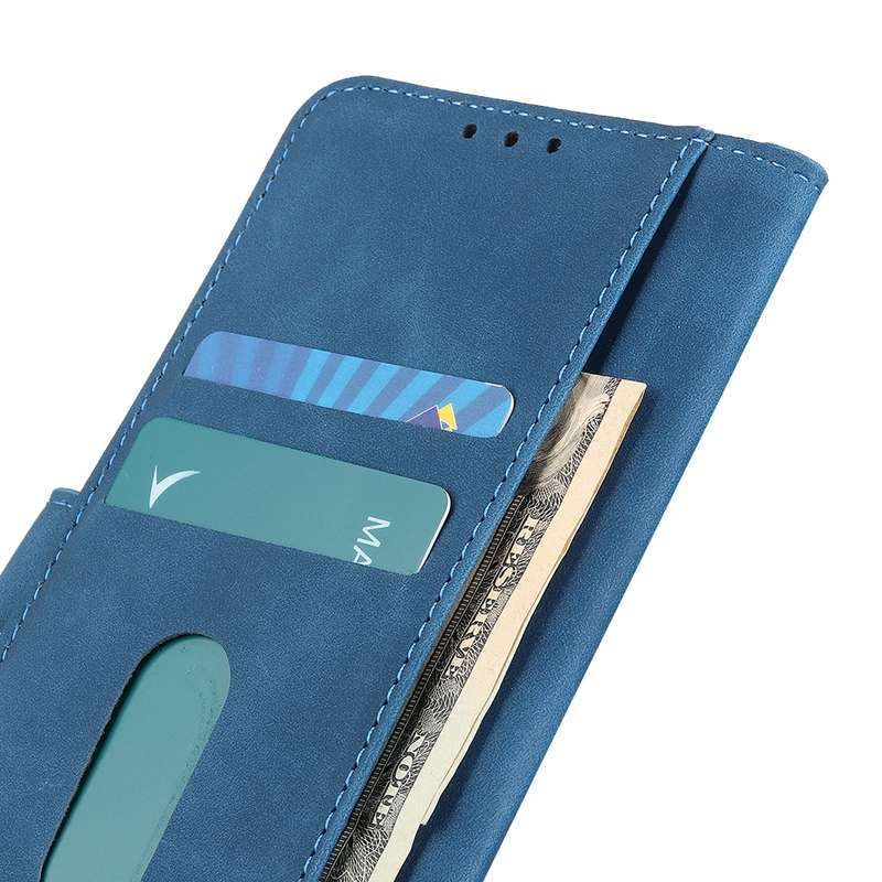 For Honor X7b KHAZNEH Retro Texture Flip Leather Phone Case(Blue)