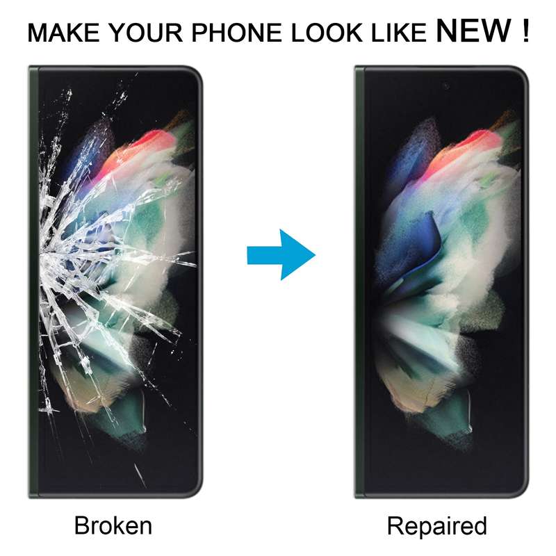 For Samsung Galaxy Z Fold3 SM-F926B/W22 LCD Secondary Screen Outer Glass Lens with OCA Optically Cle