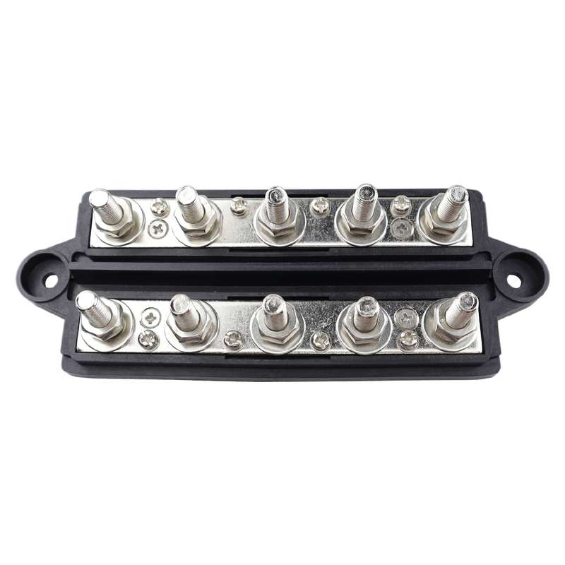 CP-4126 RV / Yacht M8 5-stud Double Row Busbar(Red Black)
