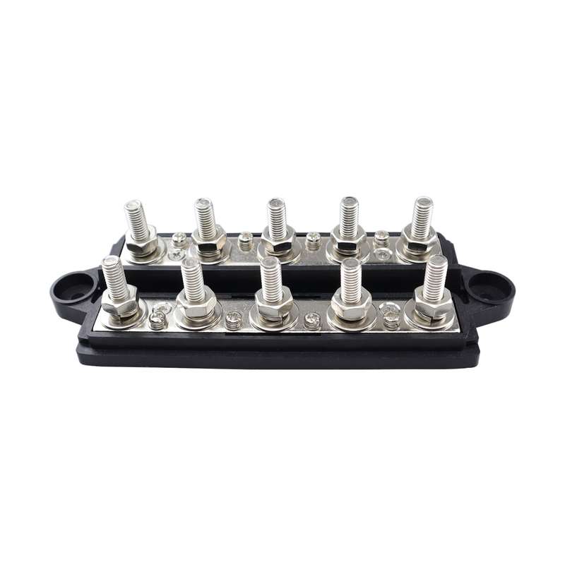 CP-4135 RV / Yacht M10 5-stud Double Row Busbar(Red Black)