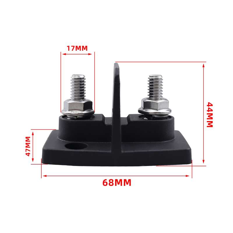 CP-4295 Dual Power M8 Binding Post Cable Connector(Black)