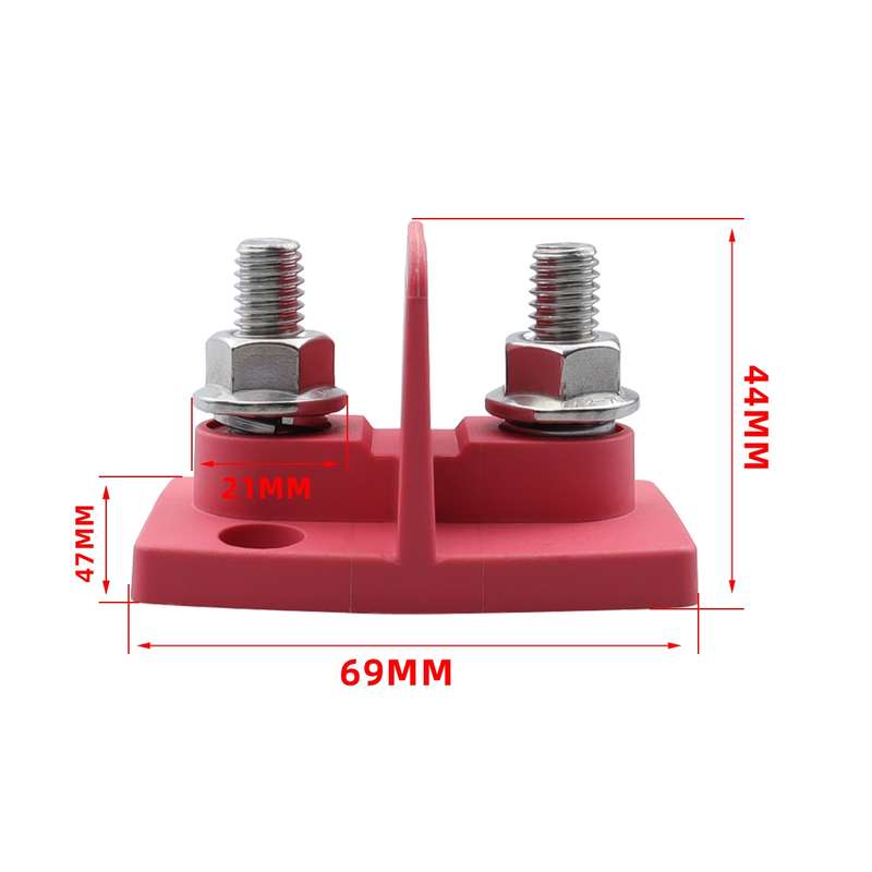 Dual Power M10 Binding Post Cable Connector(Red)