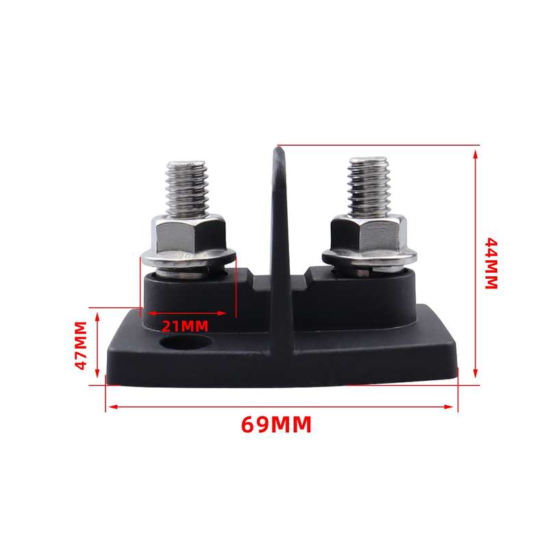 Dual Power M10 Binding Post Cable Connector(Black)