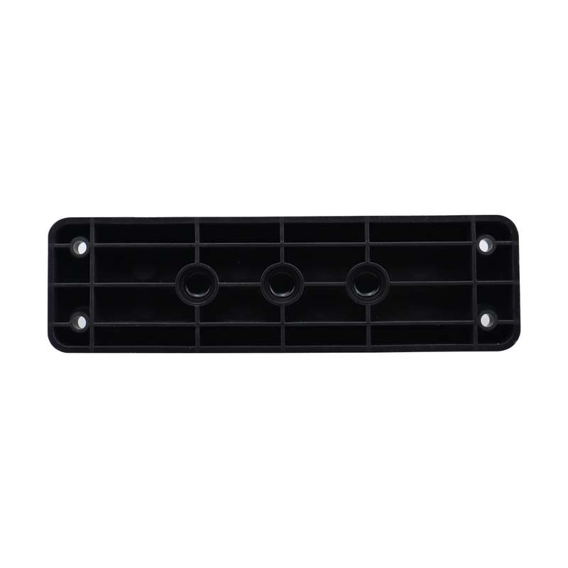 RV 600A High Current Busbar 4-way Straight M10 Wiring Studs(Black)