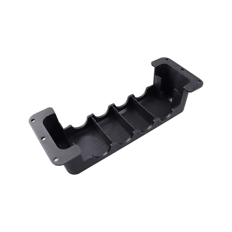 RV 600A High Current Busbar 4-way Straight M10 Wiring Studs(Black)