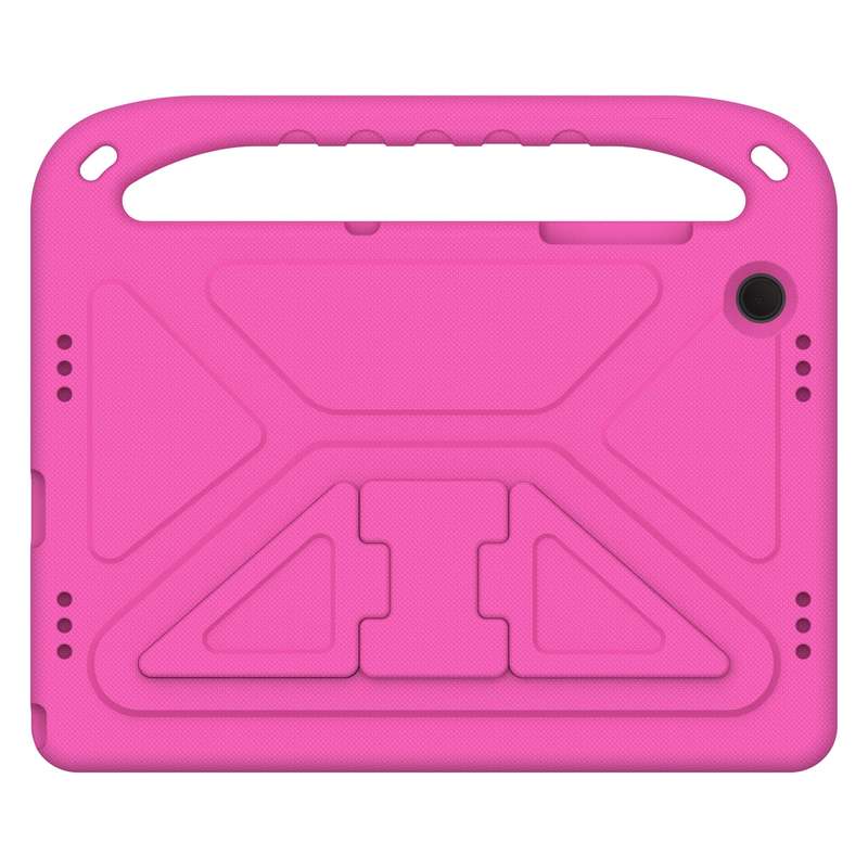 For Samsung Galaxy Tab A9+ Handle EVA Shockproof Tablet Case with Holder(Blue)