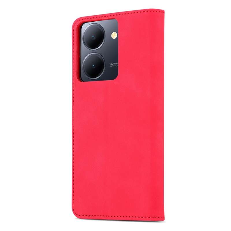 For vivo Y78 5G / Y36 / Y27 5G AZNS Skin Feel Calf Texture Flip Leather Phone Case(Red)