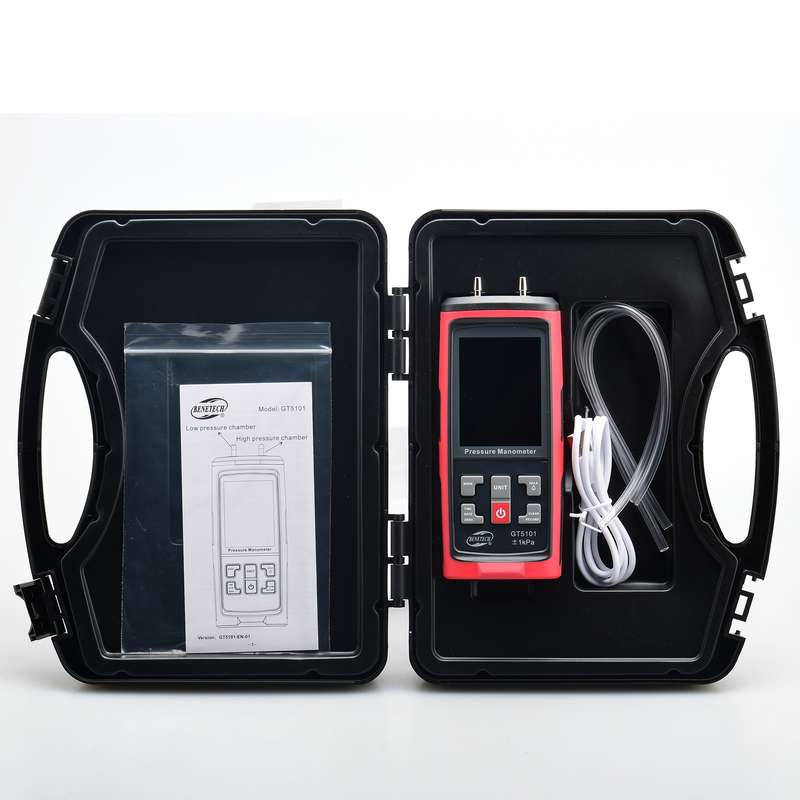 BENETECH GT5101 LCD Display Differential Pressure Meter, Specification:10KPa