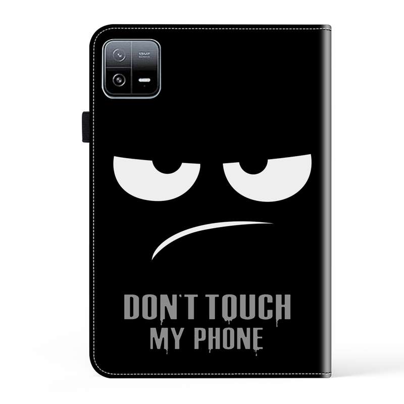 For Xiaomi Pad 6 / Pad 6 Pro Crystal Texture Painted Leather Tablet Case(Dont Touch My Phone)