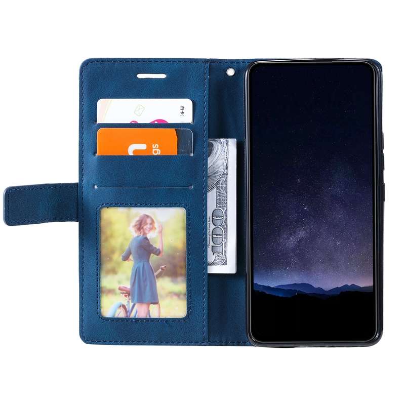 For Sony Xperia 10 VI Skin Feel Splicing Leather Phone Case(Blue)