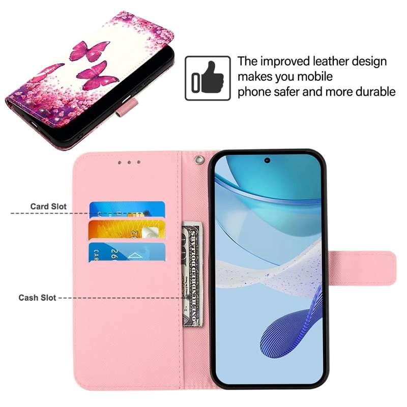 For Motorola Edge 30 Neo 3D Painting Horizontal Flip Leather Phone Case(Rose Butterfly)