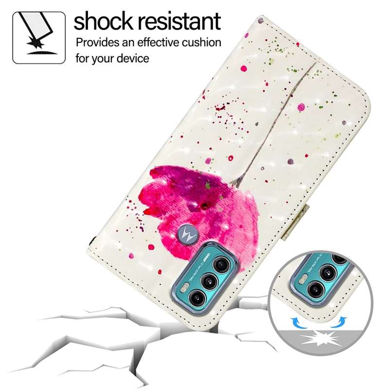 For Motorola Moto G60 / Moto G40 Fusion 3D Painting Horizontal Flip Leather Phone Case(Flower)