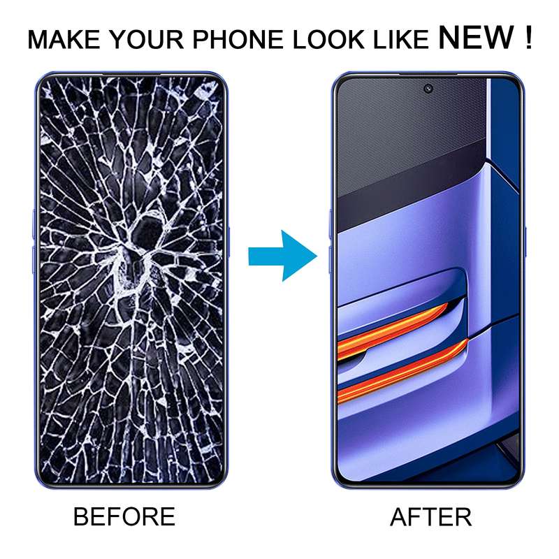 For Realme GT Neo3 RMX3561 RMX3560 Original AMOLED LCD Screen with Digitizer Full Assembly