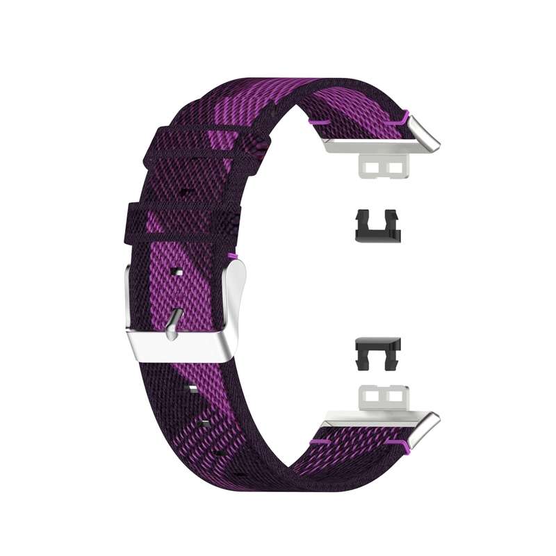 For Huawei Watch Fit Special Edition Nylon Braided Watch Band(Purple)