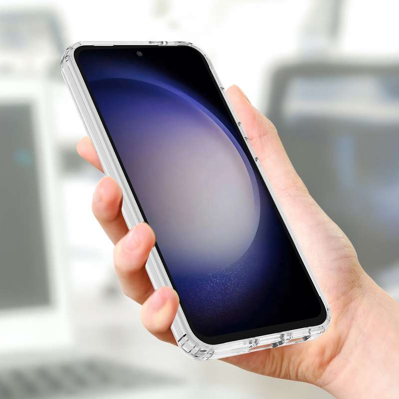 For Samsung Galaxy S23 FE 5G MagSafe Clear Acrylic PC Hybrid TPU Phone Case(Transparent)