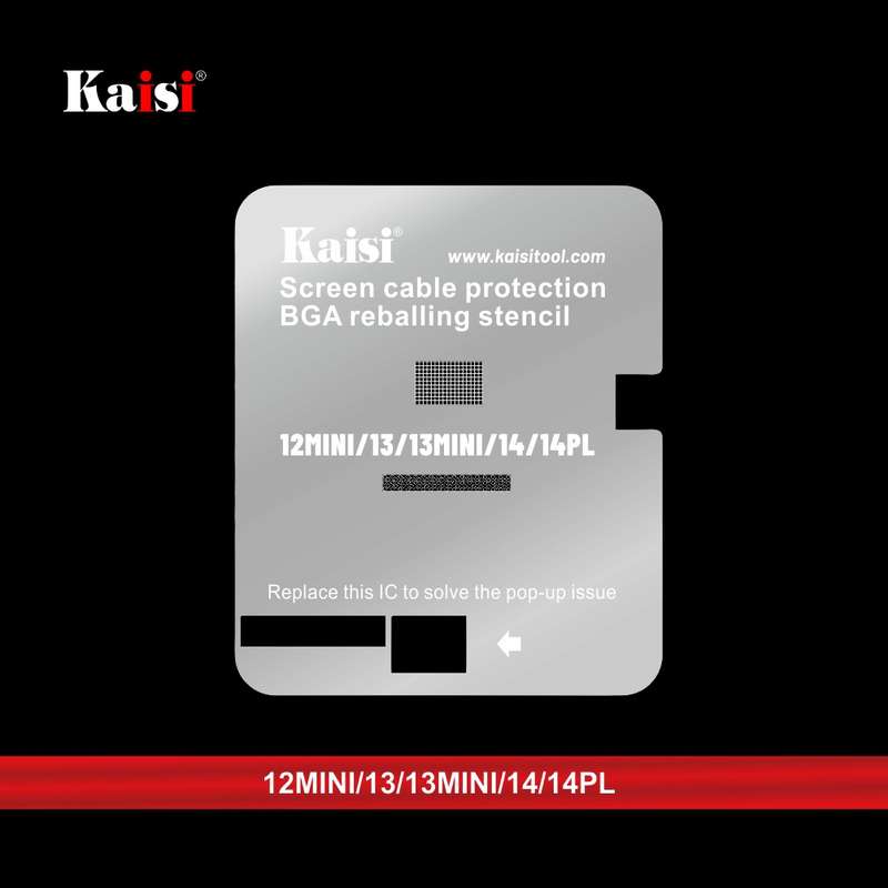 Kaisi LCD Screen IC BGA Reballing Stencil for iPhone 11 to 14 Pro Max