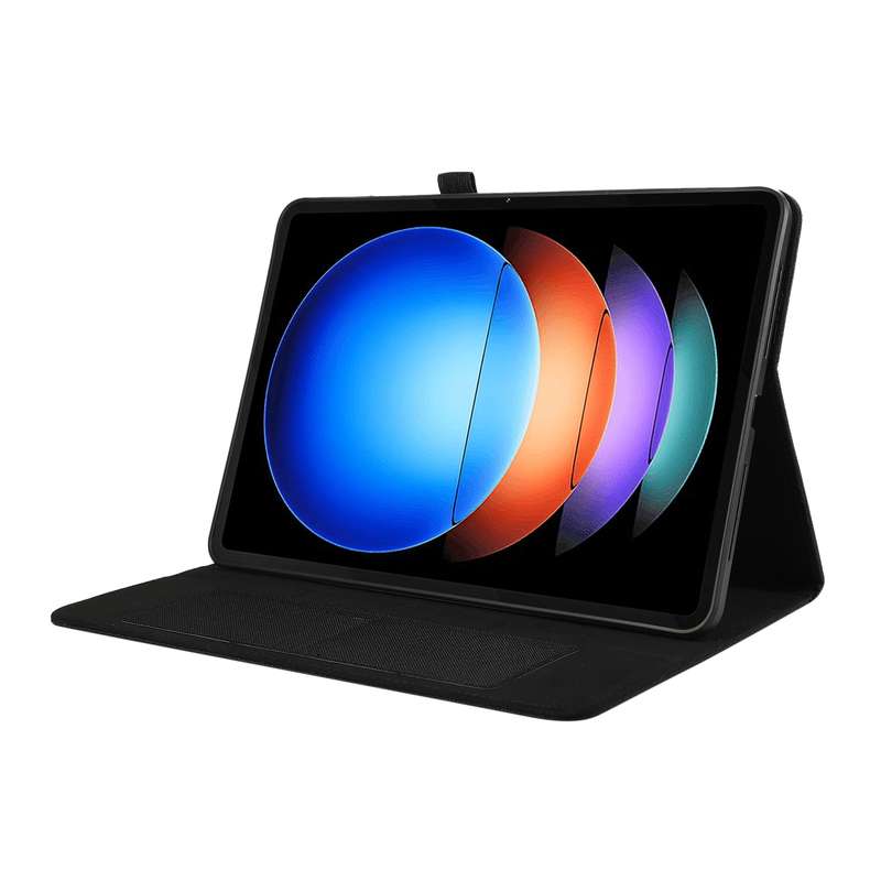 For Xiaomi Pad 6S Pro 12.4 Fabric Leather Tablet Case(Black)