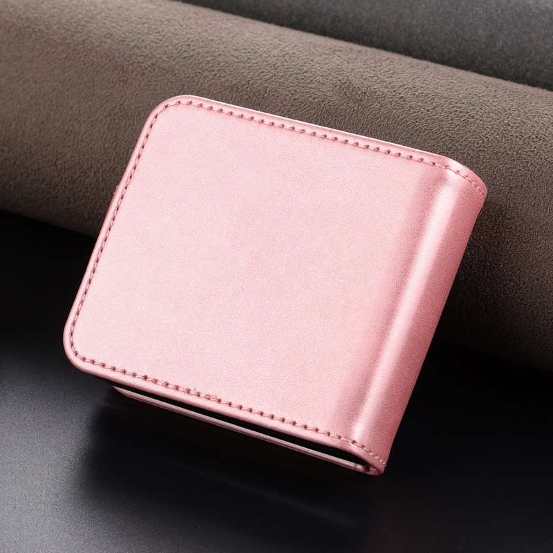 For Samsung Galaxy Z Flip6 5G AZNS Skin Feel Calf Texture Flip Leather Phone Case(Rose Gold)