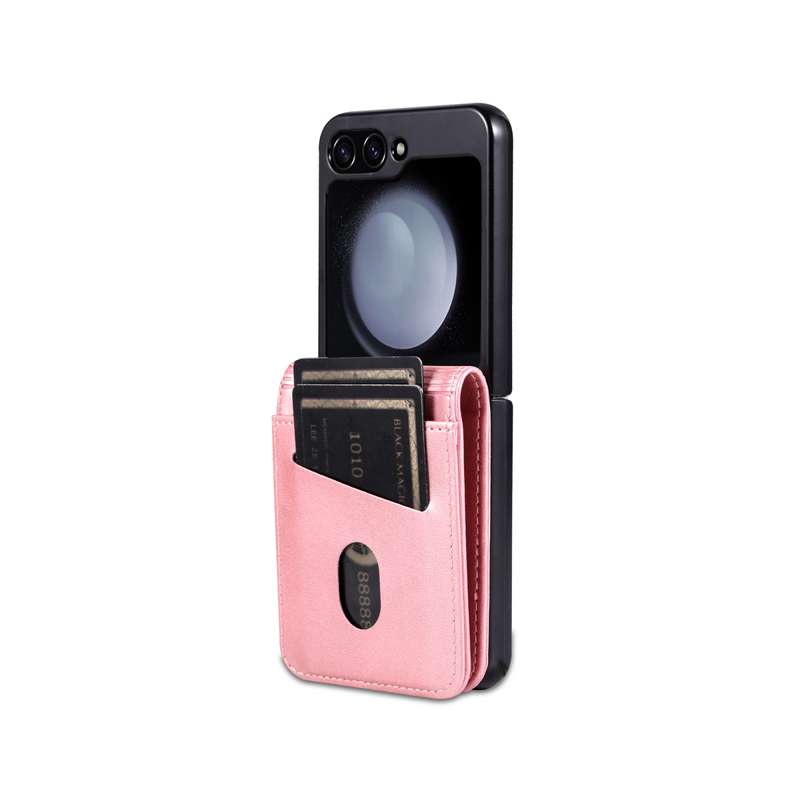 For Samsung Galaxy Z Flip6 5G AZNS Skin Feel Calf Texture Flip Leather Phone Case(Rose Gold)
