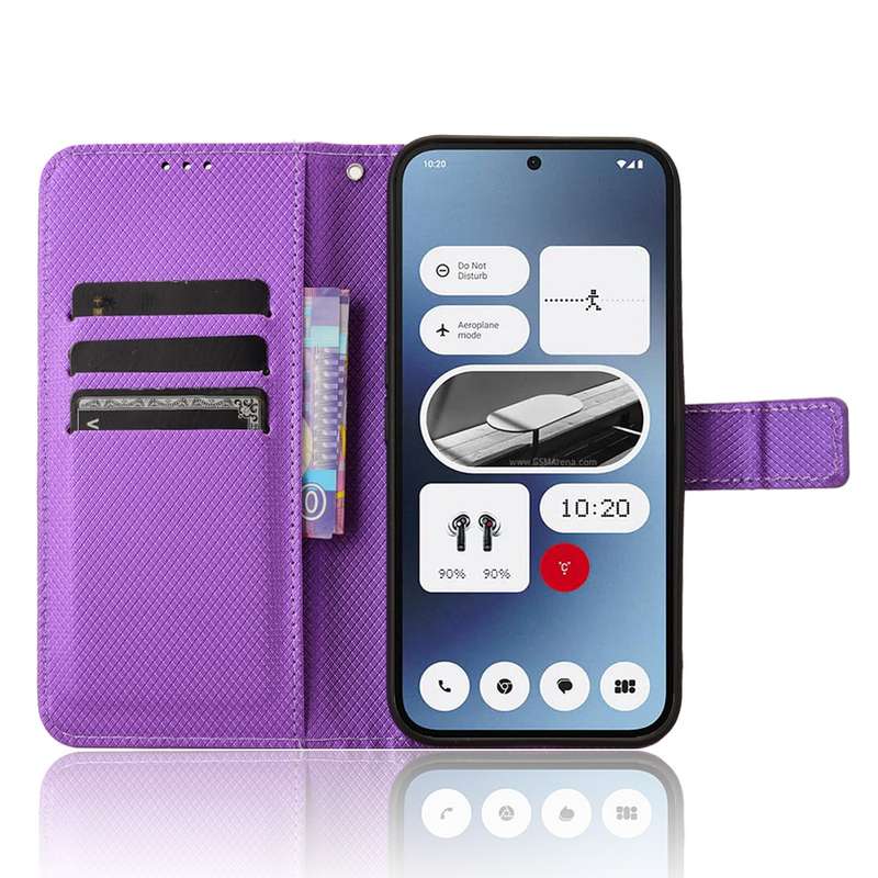 For Nothing Phone 2a Diamond Texture Leather Phone Case(Purple)
