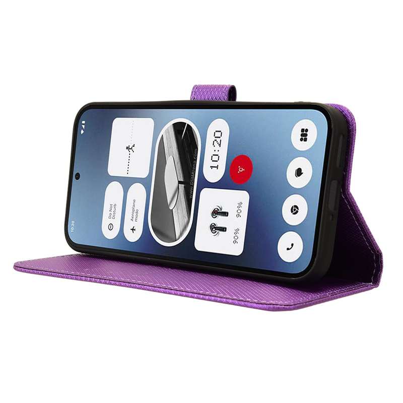 For Nothing Phone 2a Diamond Texture Leather Phone Case(Purple)