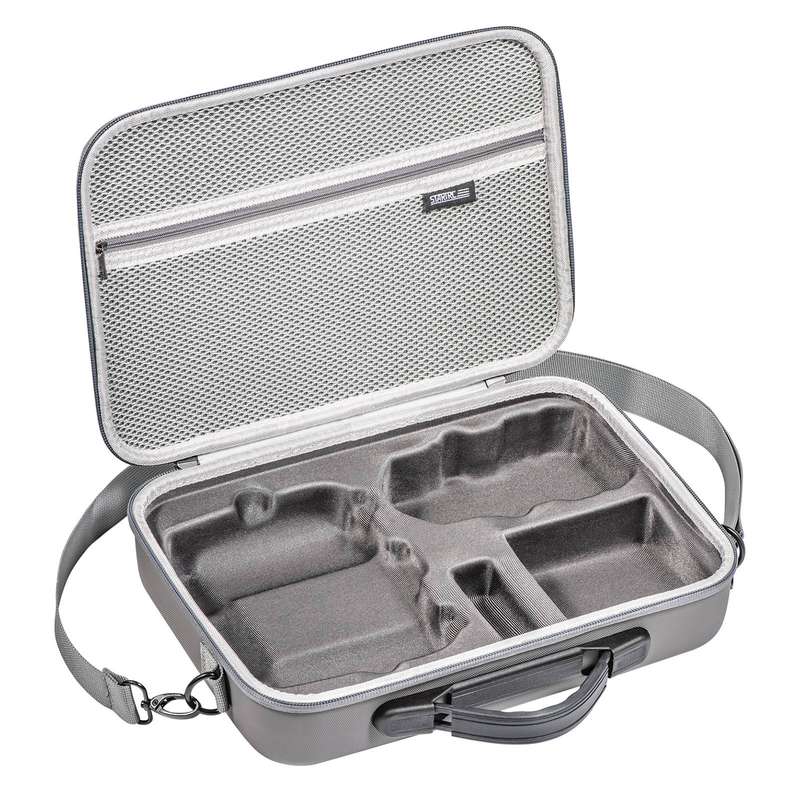 For DJI Mini 4 Pro / RC with Screen Standard STARTRC Shoulder Storage Bag PU Handbag(Grey)