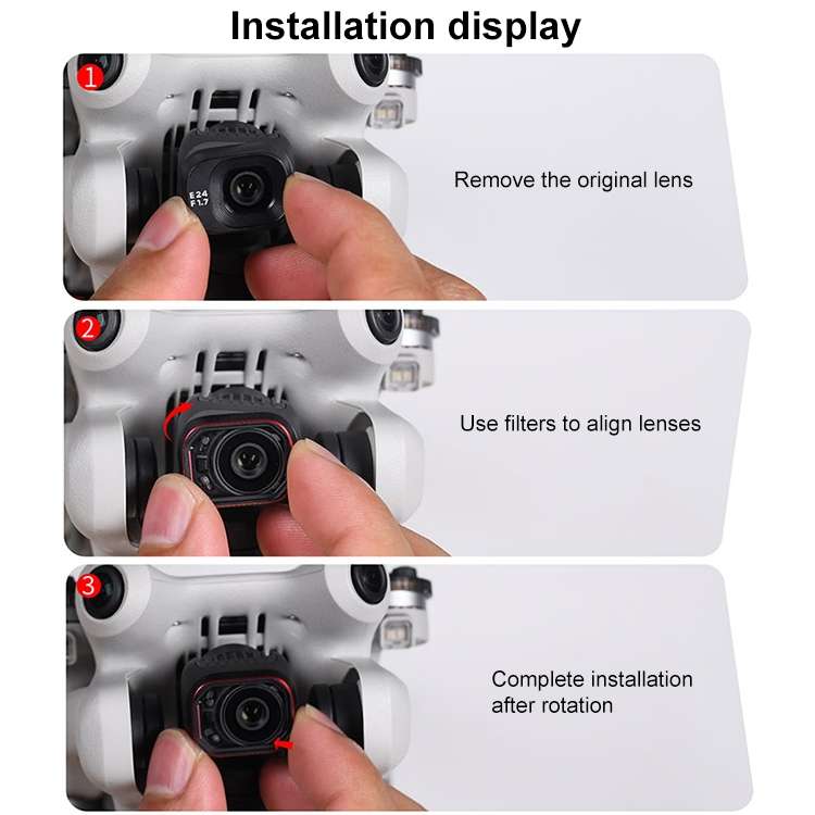 For DJI Mini 4 Pro STARTRC Drone Lens Filter, Lens:Adjustable UV
