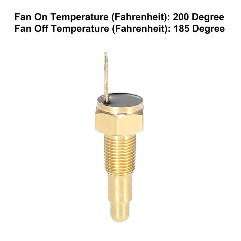 175-185 Degree Car Fan Thermostat Temperature Switch Electric Engine Cooling Fan Thermostat Switch