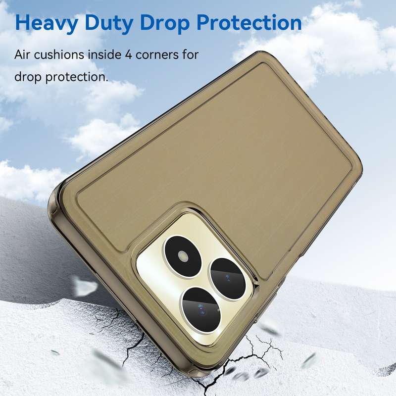 For Realme C51 Candy Series TPU Phone Case(Transparent Blue)