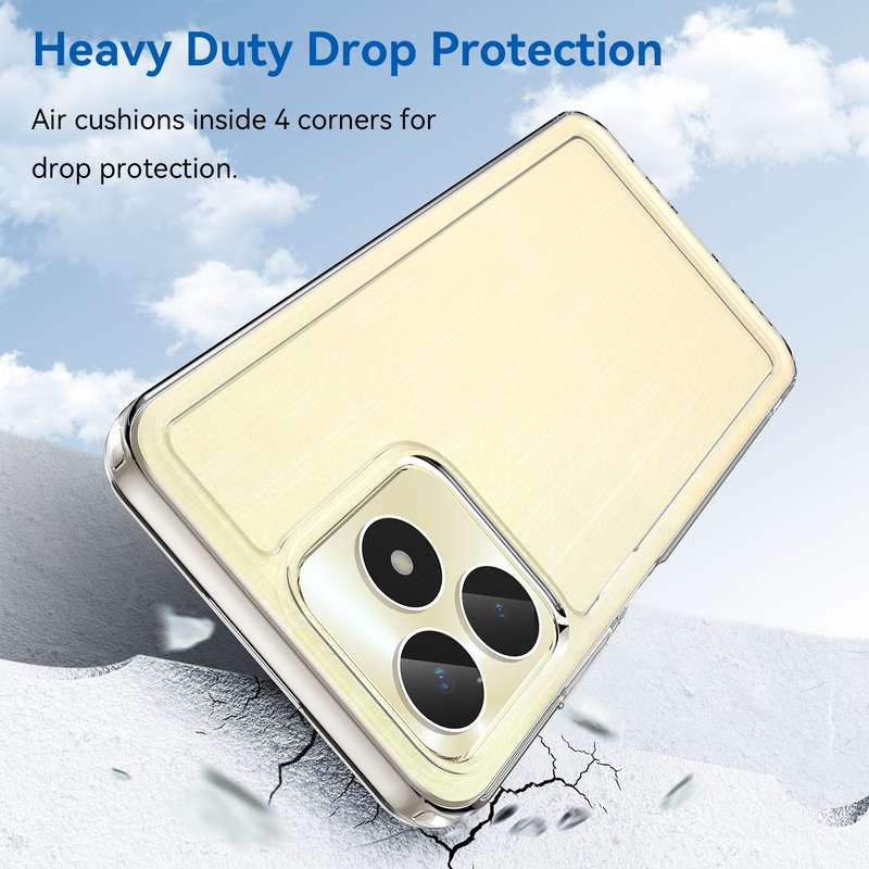 For Realme C51 Candy Series TPU Phone Case(Transparent Blue)