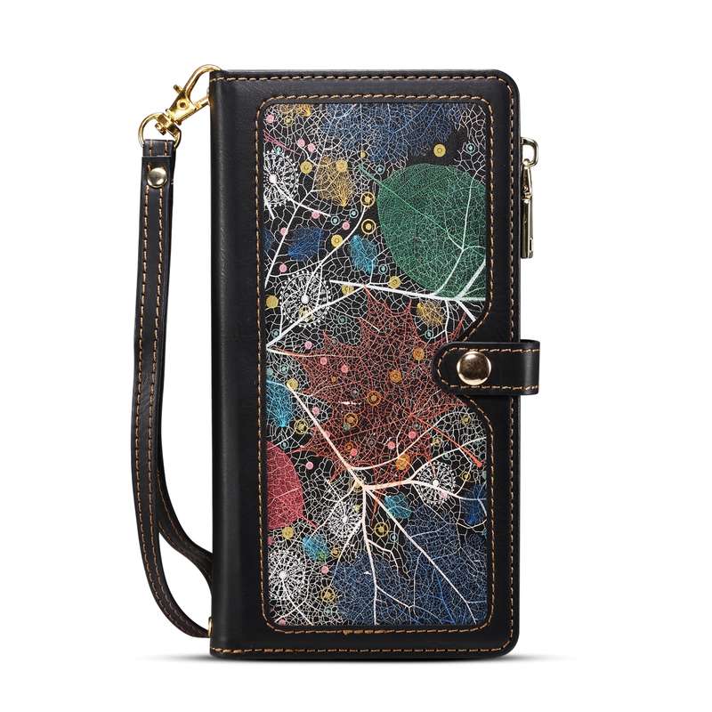 For Motorola Edge 50 Ultra ESEBLE Star Series Lanyard Zipper Wallet RFID Leather Case(Black)