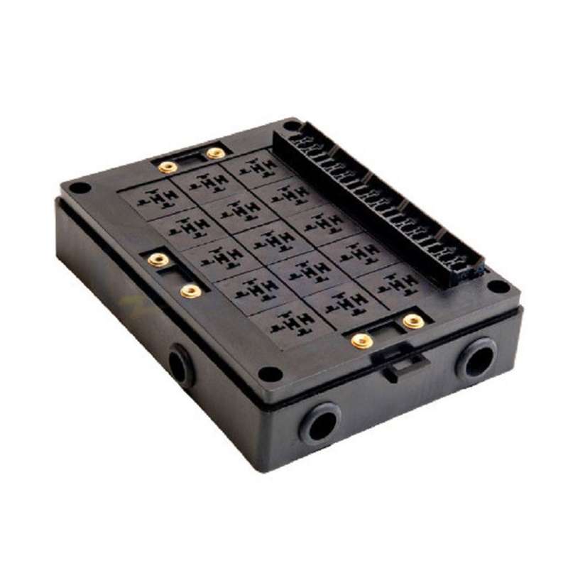 40A Car New Energy Multi-Way Fuse Relay Box Fuse Holder with 15pcs Fuse Blades, Style:5 Pin