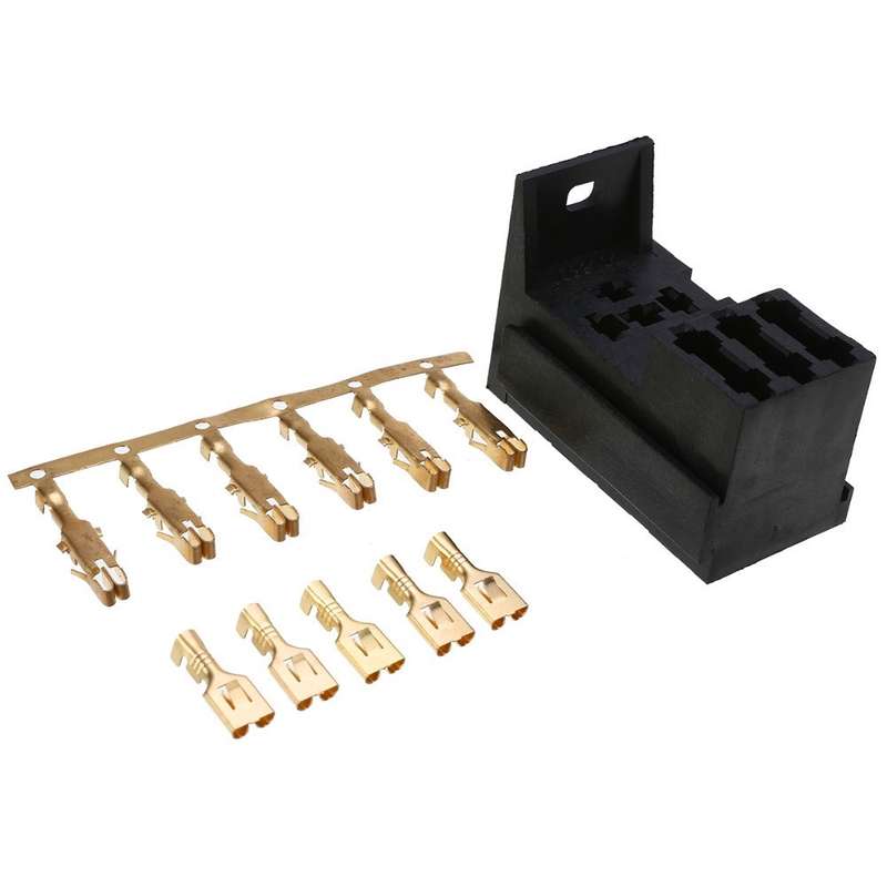 24V 4 Pin Car RV Engine Compartment Multi-Way Fuse Holder 3 Ways With Relay Holder