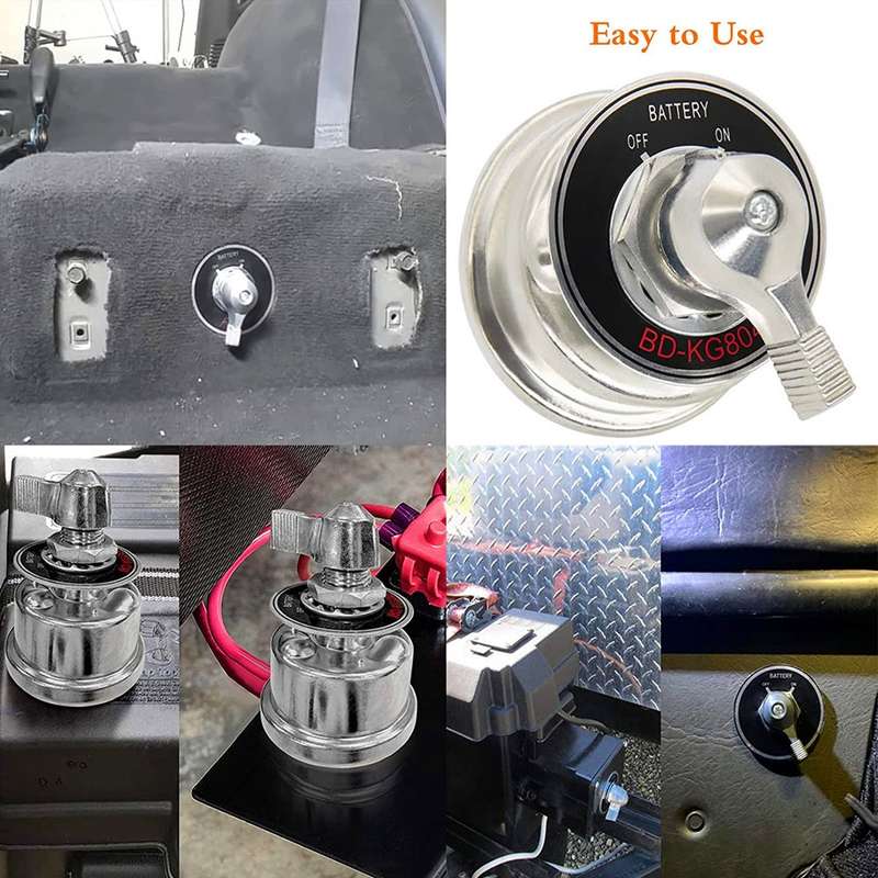 300A Car Ships RV High Current Battery Cut-Off Switch Battery Power Isolator With Accessories