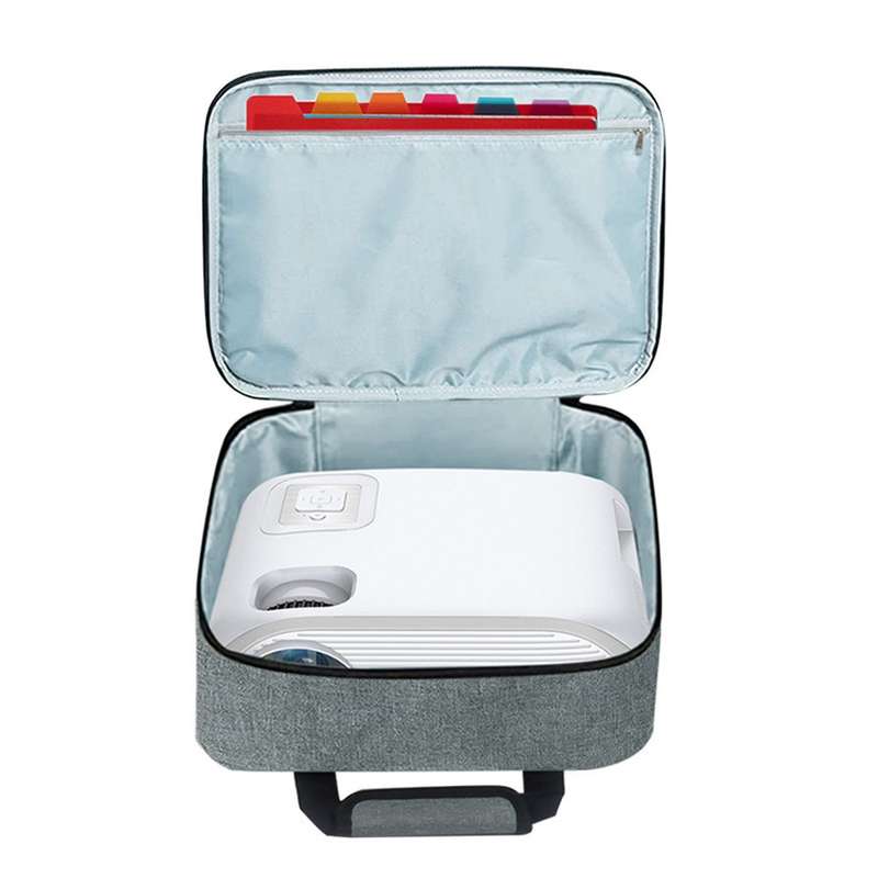 Crossbody Portable Multifunctional Projector Dustproof Storage Bag(Black)