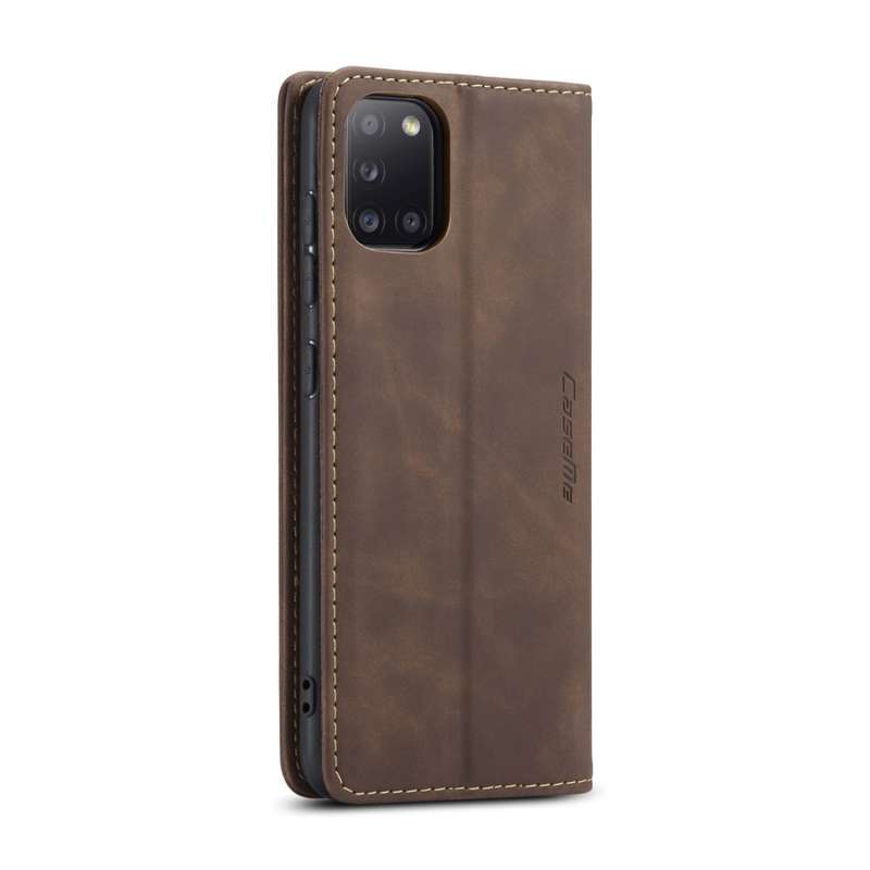 For Samsung Galaxy A31 CaseMe-013 Multifunctional Retro Frosted Horizontal Flip Leather Case with Ca