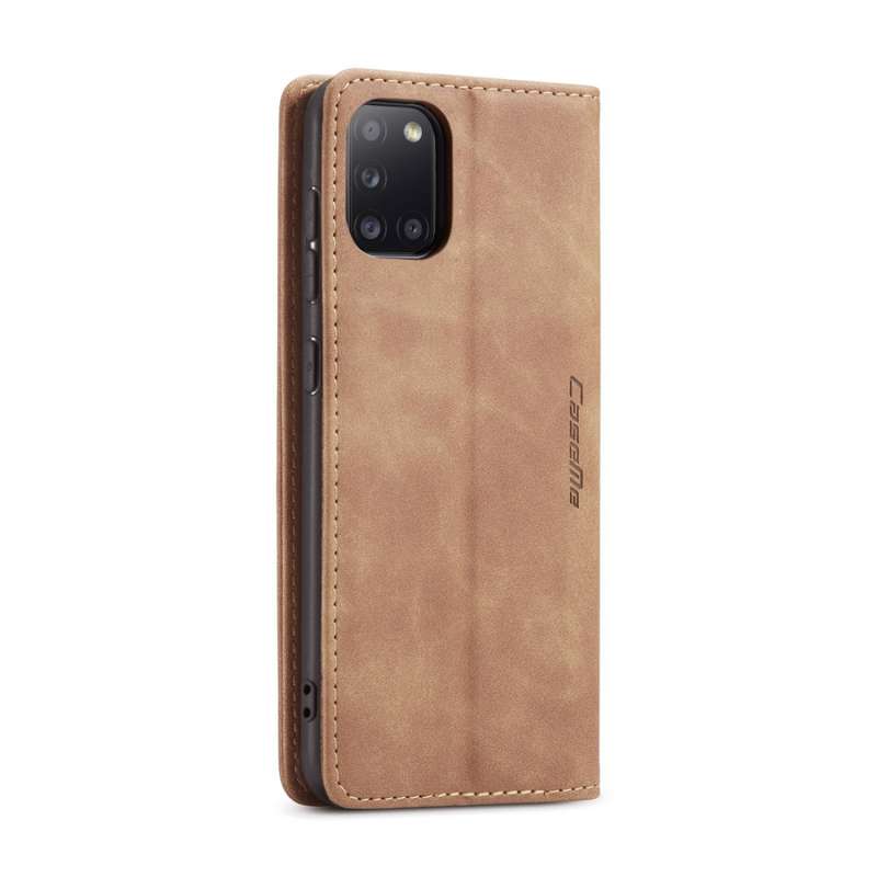 For Samsung Galaxy A31 CaseMe-013 Multifunctional Retro Frosted Horizontal Flip Leather Case with Ca