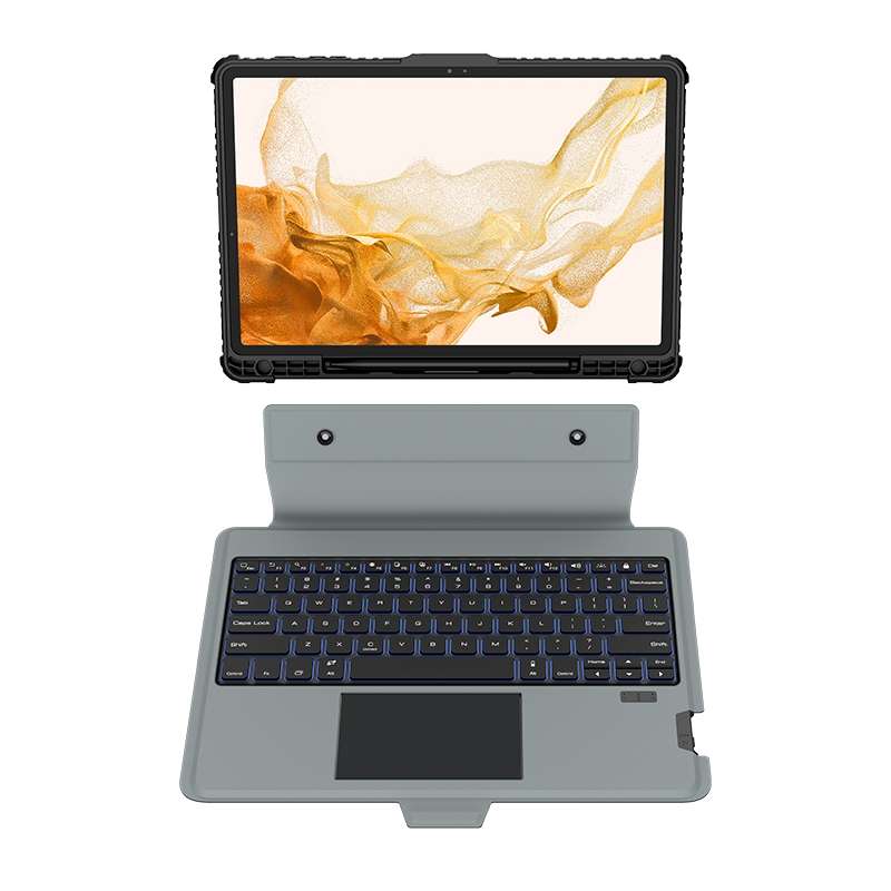 For Samsung Galaxy Tab S8+/S8+ 5G/S7+/S7 FE Nillkin Bumper Combo Keyboard Case with Backlight