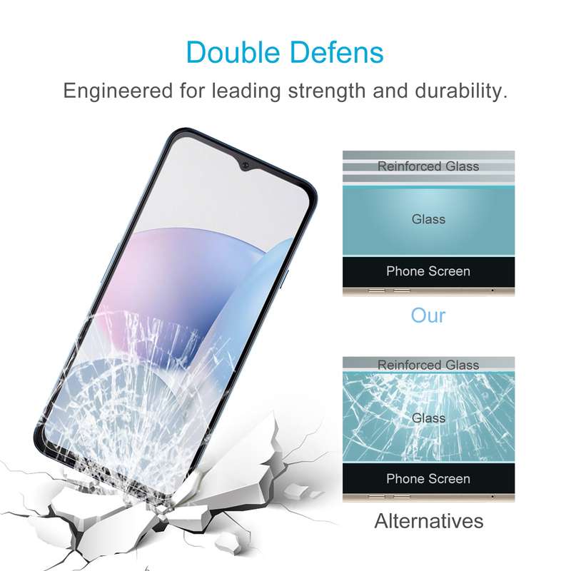 For Cubot Note 50 50pcs 0.26mm 9H 2.5D Tempered Glass Film