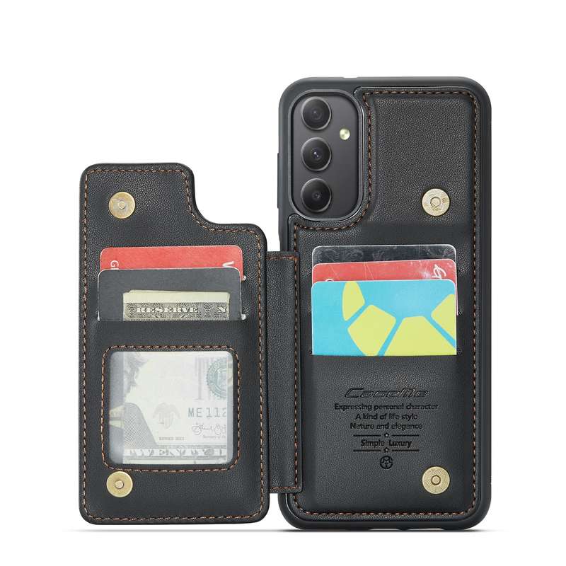 For Honor X7b Magnetic Clasp Flip Leather Phone Case(Black)