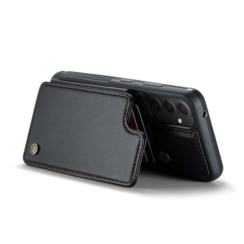 For Samsung Galaxy A34 5G CaseMe C22 Card Slots Holder RFID Anti-theft Phone Case(Black)